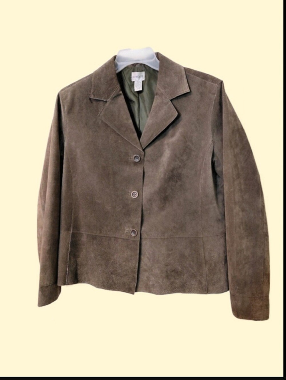 Suede Blazer Womens Vintage Leather Size 12 Fully Lined